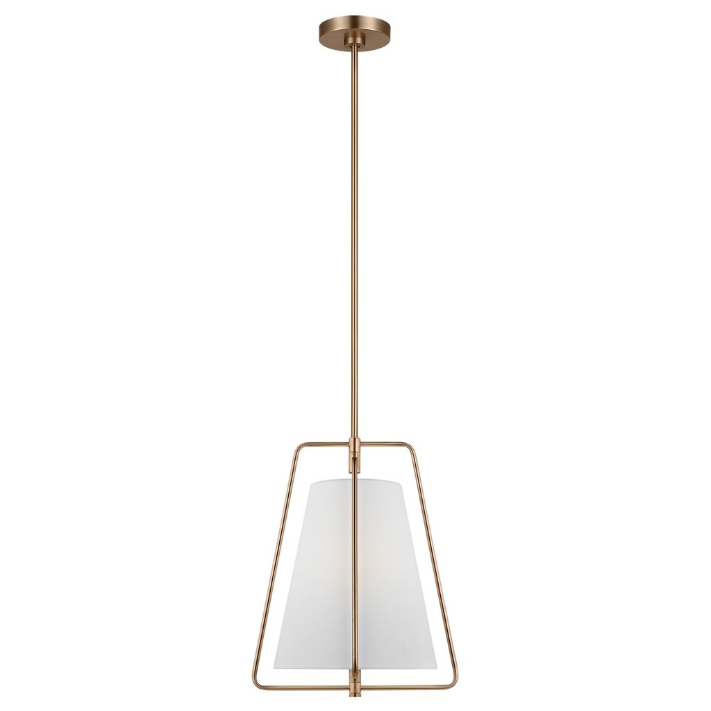 Allis One Light Pendant Satin Brass