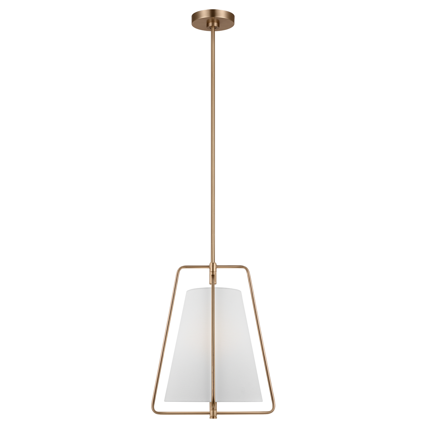 Allis One Light Pendant Satin Brass Bulbs Inc