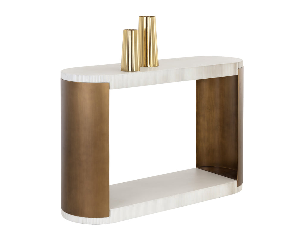 Cavette Console Table - White