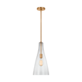Arilda One Light Pendant | Satin Brass
