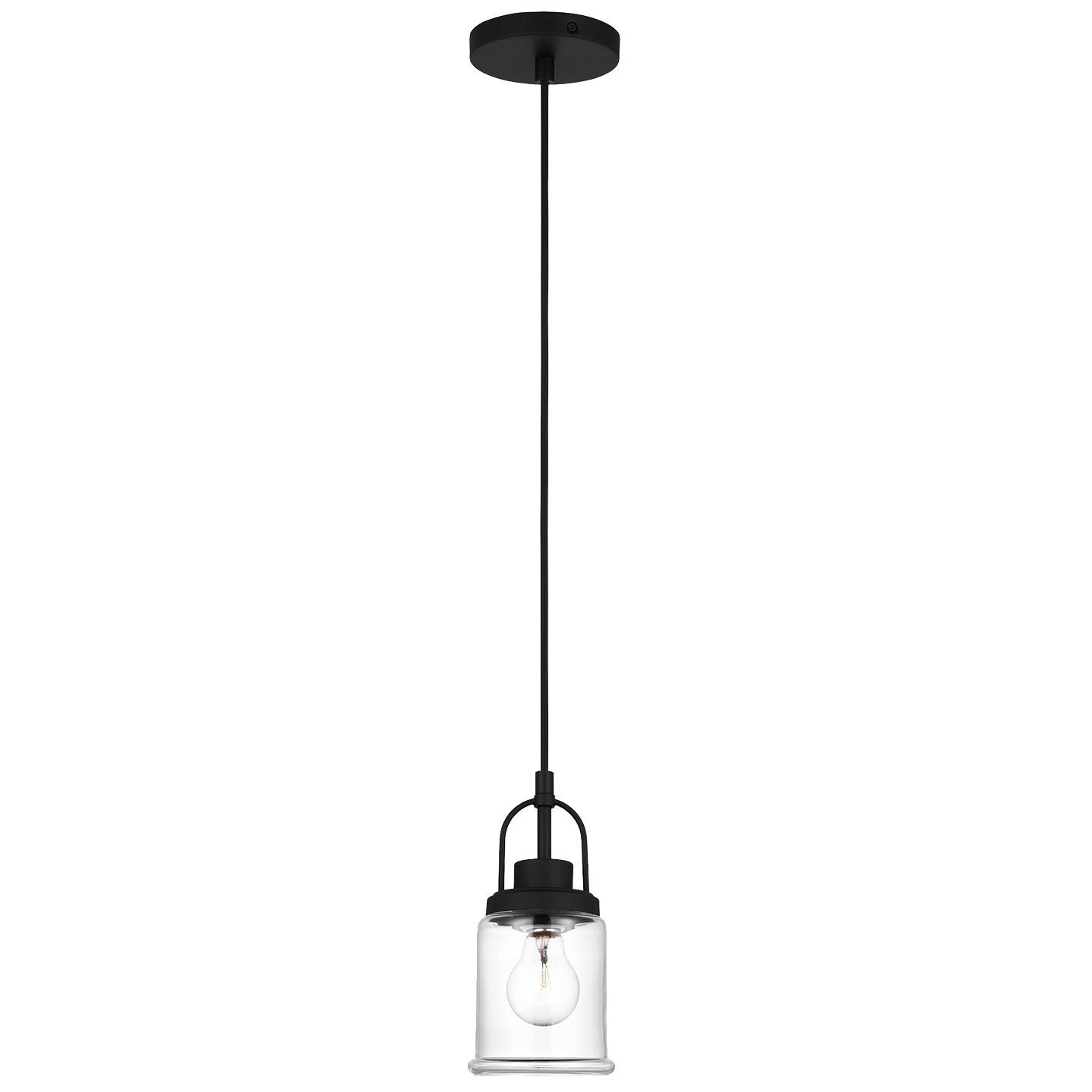 Anders One Light Mini-Pendant Midnight Black