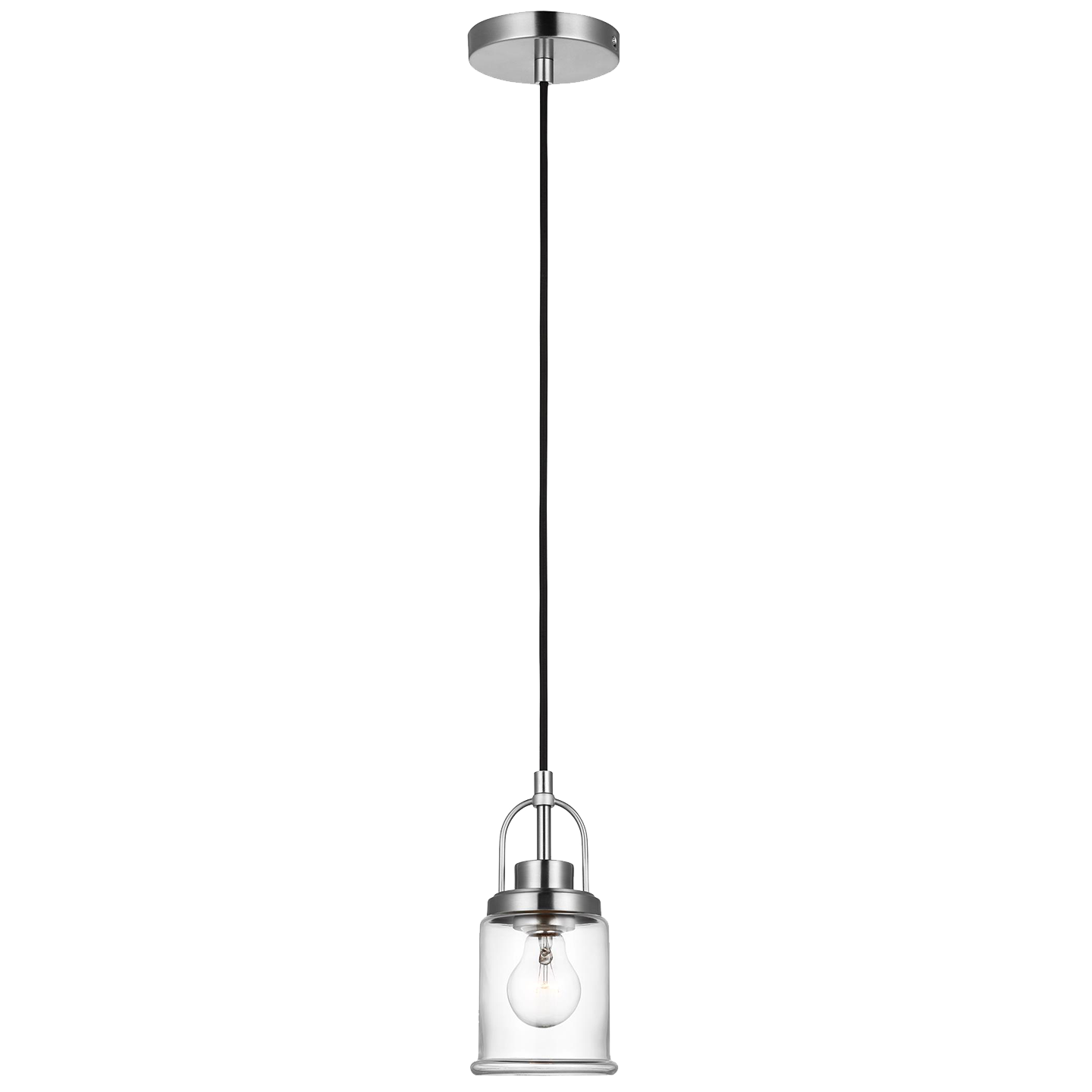 Anders One Light Mini-Pendant Brushed Nickel
