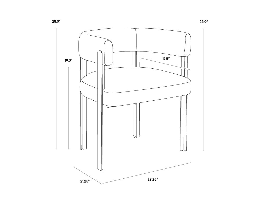 Mae Dining Armchair - Ernst Silverstone