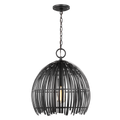 Hanalei Medium Pendant | Midnight Black Bulb(s) Not Included