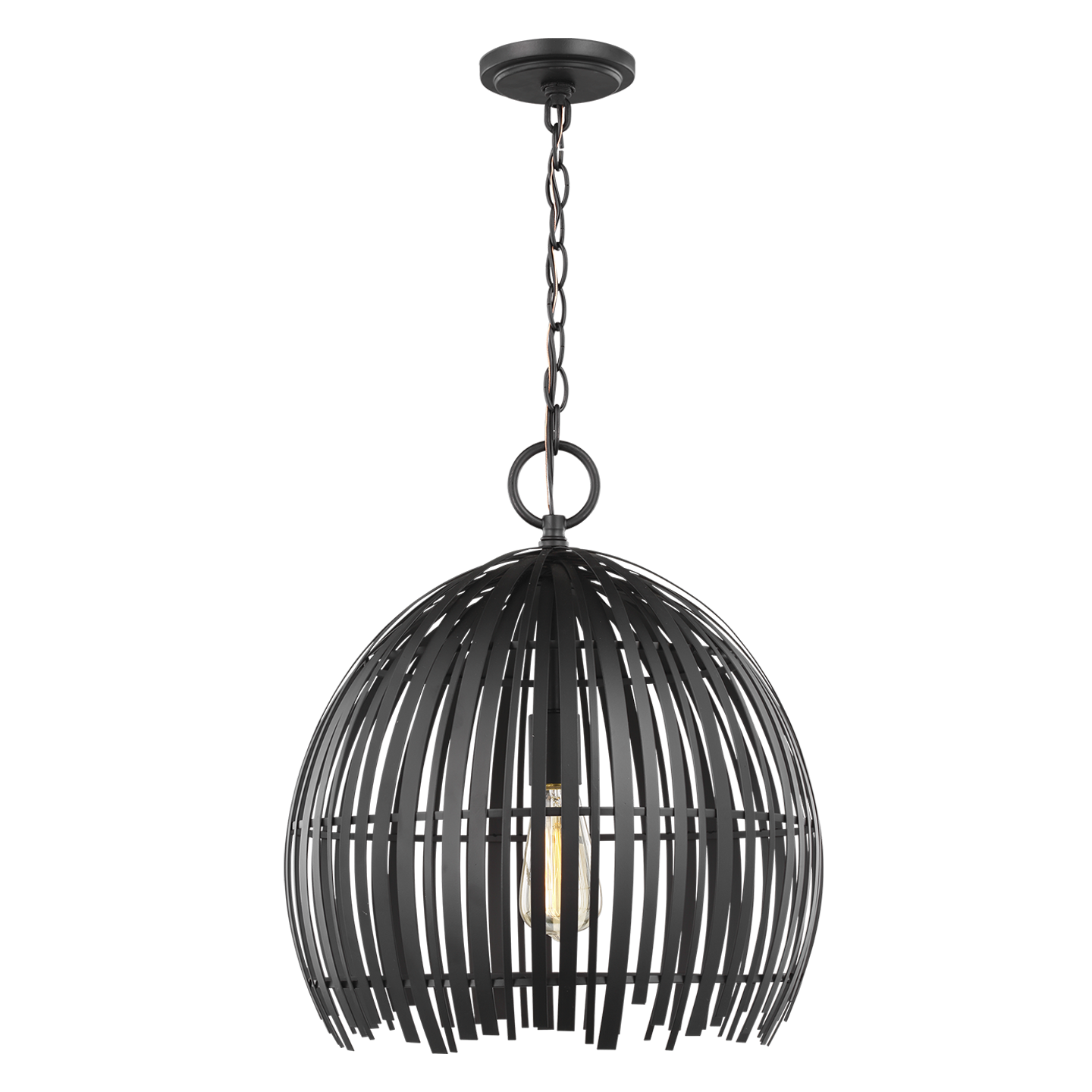 Hanalei Medium Pendant | Midnight Black Bulb(s) Not Included