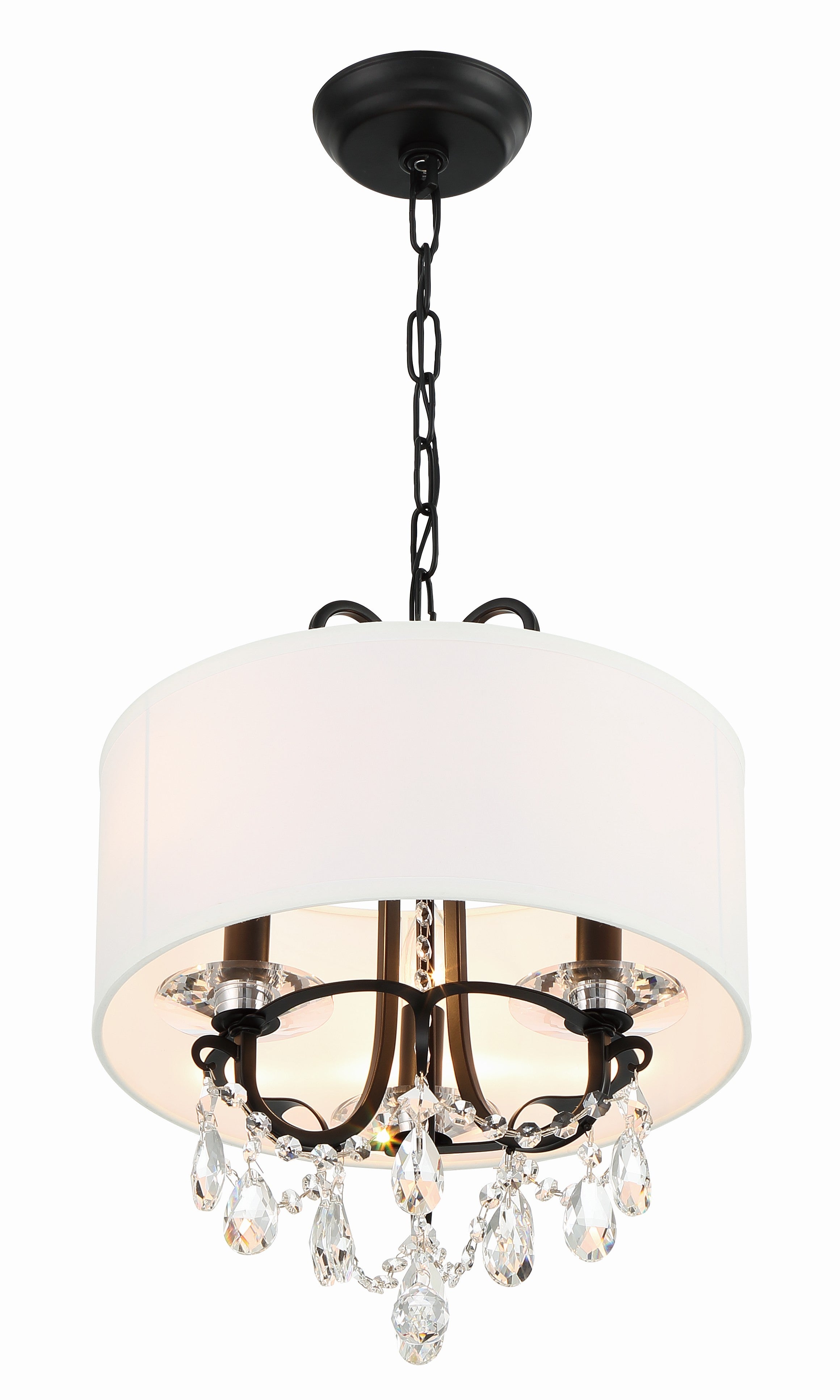 Othello 14'' Matte Black Chandelier