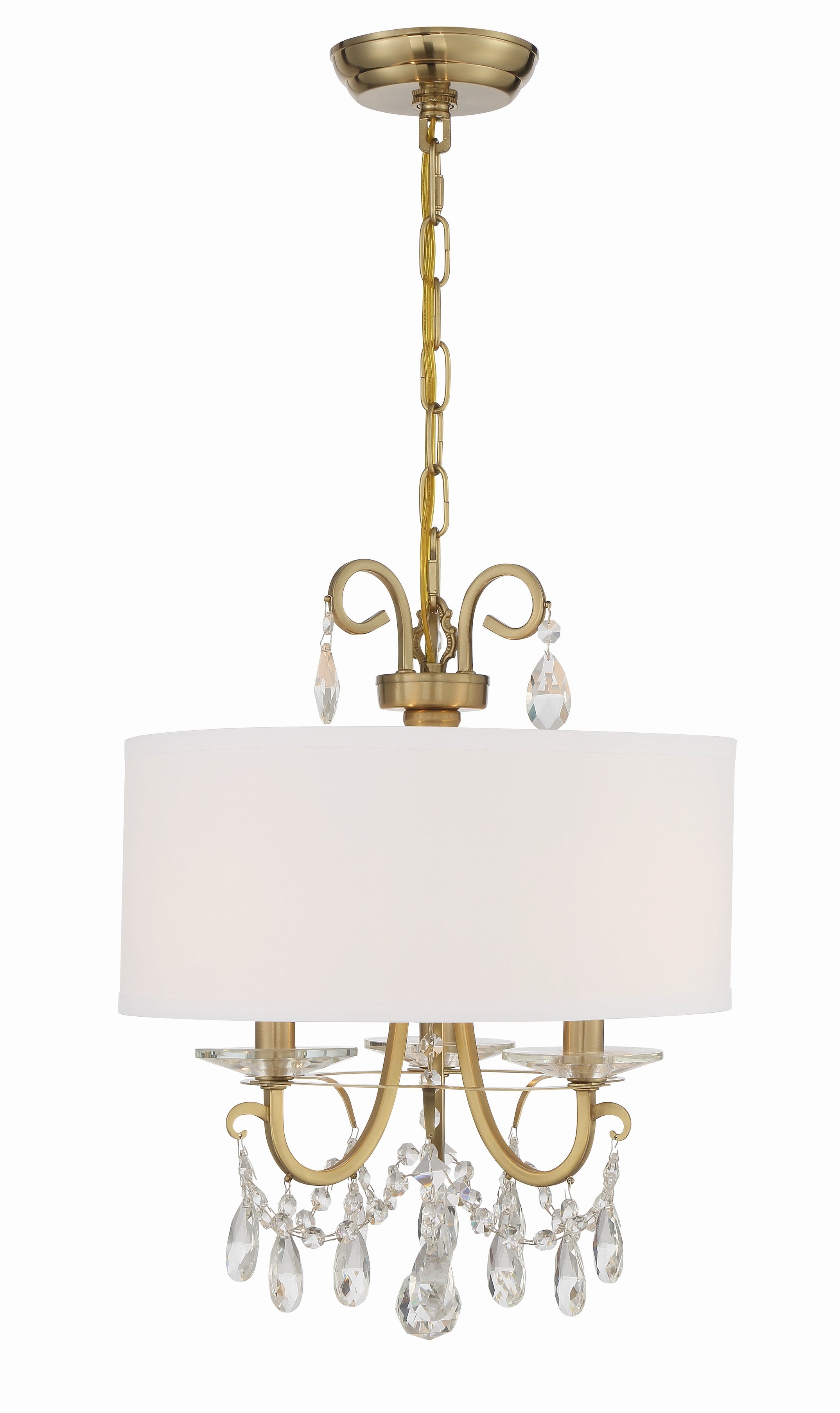 Othello 14'' Swarovski Spectra Crystal Vibrant Gold Chandelier