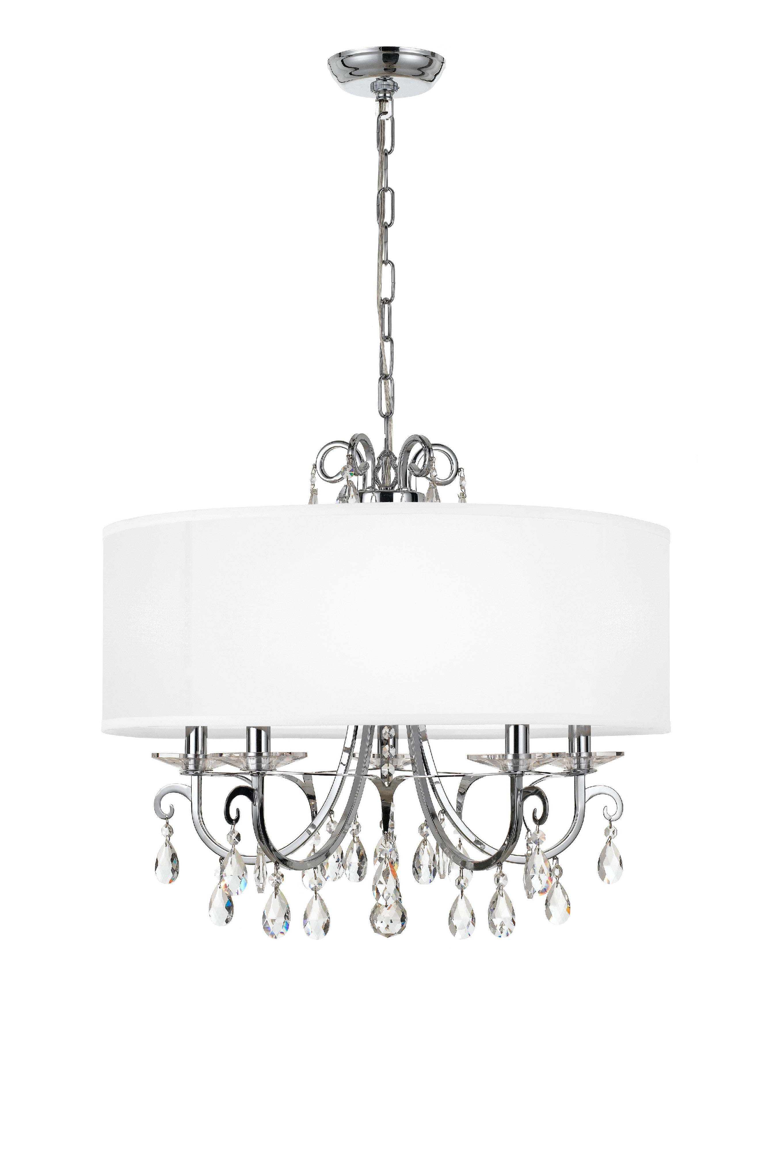 Othello 24'' Swarovski Spectra Crystal Polished Chrome Chandelier
