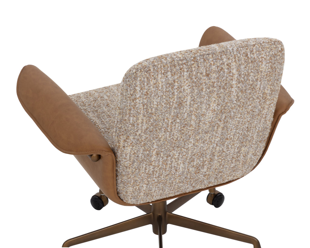 Lomax Office Chair - Holden Dusty Greige / Milliken Cognac