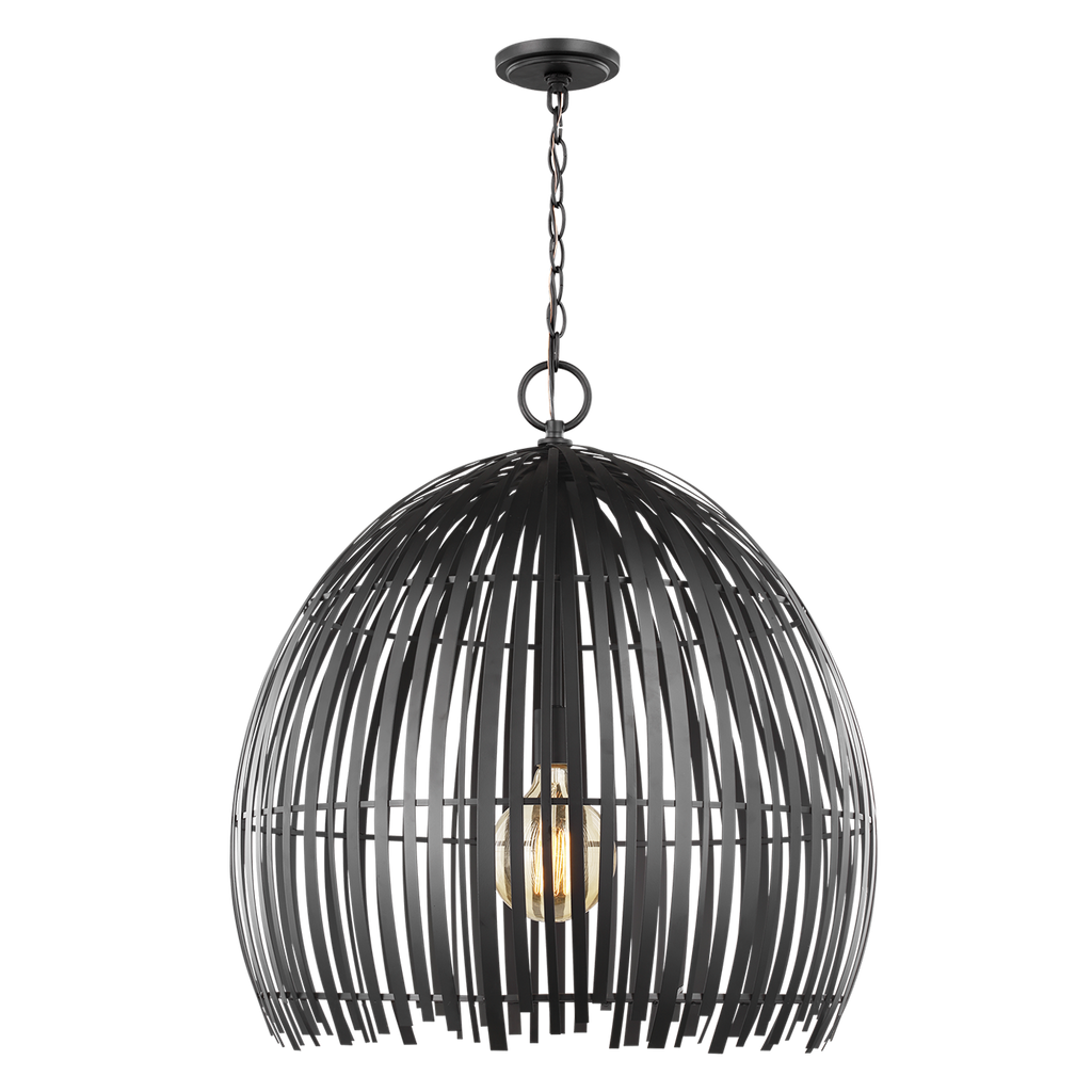 Hanalei Large Pendant | Midnight Black Bulb(s) Not Included