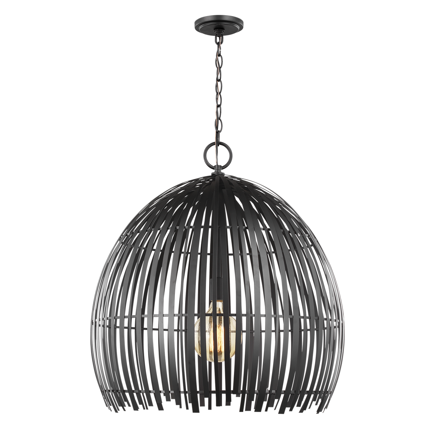 Hanalei Large Pendant | Midnight Black Bulb(s) Not Included