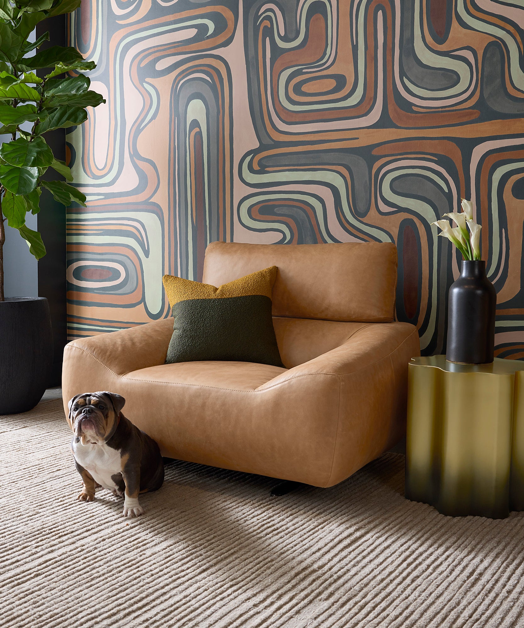 Deva Hand-Tufted Rug - Taupe - 8' X 10'