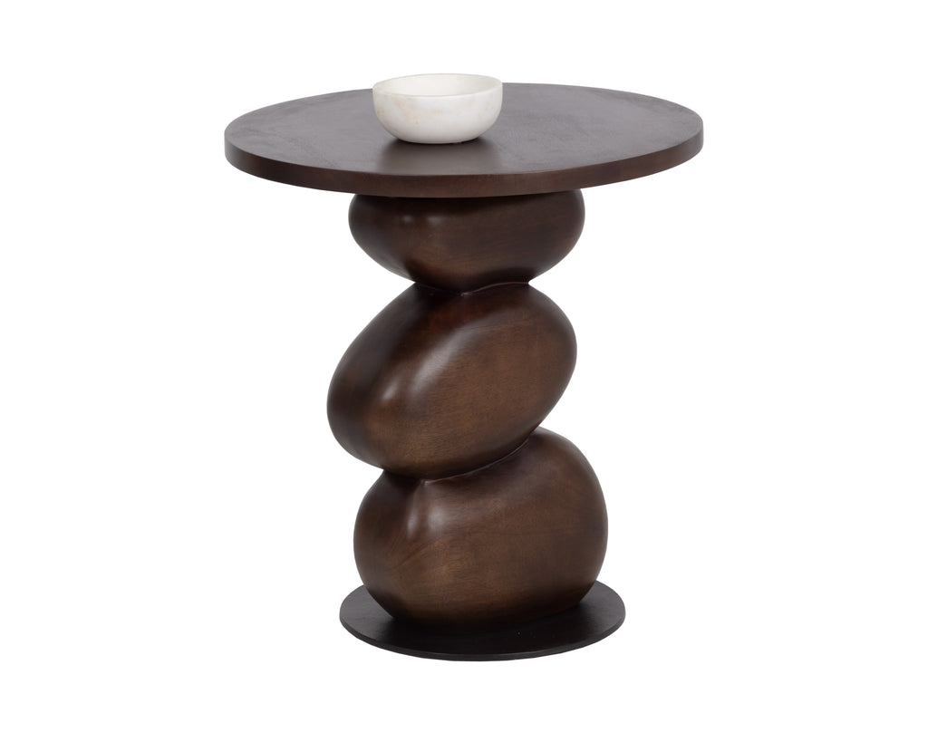 Paplo End Table - Medium Brown