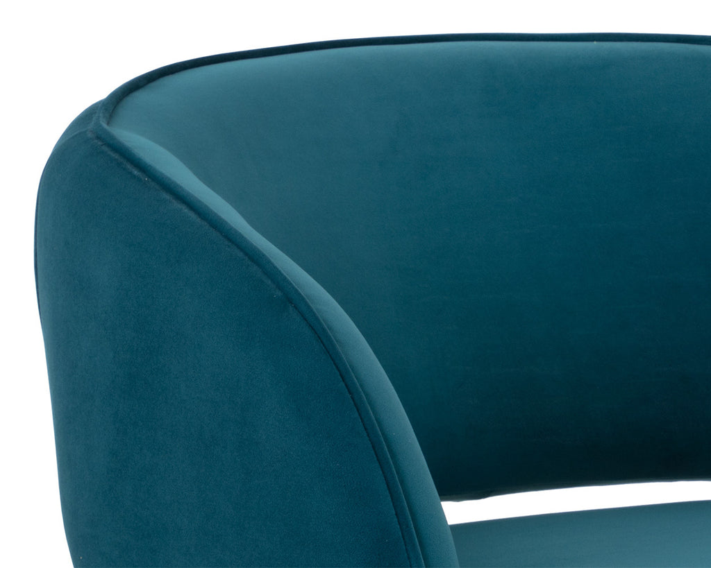 Rosalia Lounge Chair - Timeless Teal