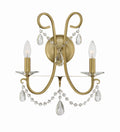 Othello 14'' Swarovski Spectra Crystal Vibrant Gold Sconce