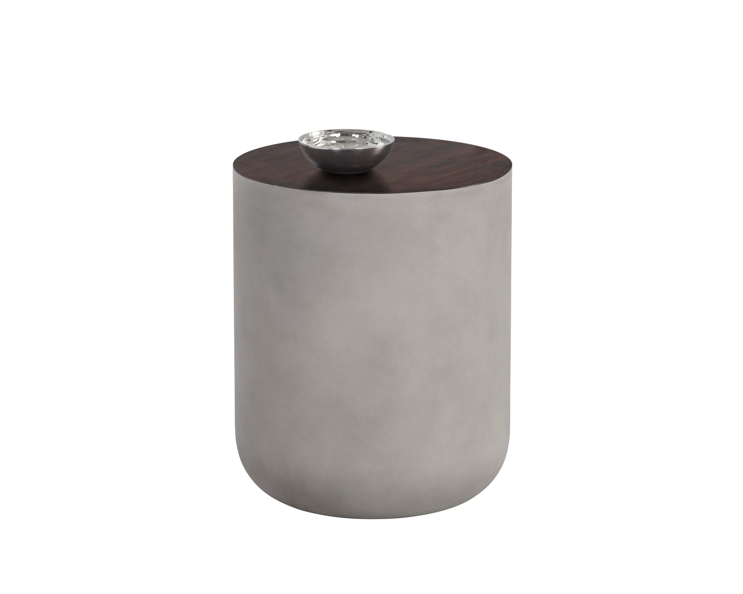 Diaz End Table - Grey - Wood Grain Brown