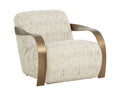 Sonesta Lounge Chair - Antique Brass - Haute Cobblestone