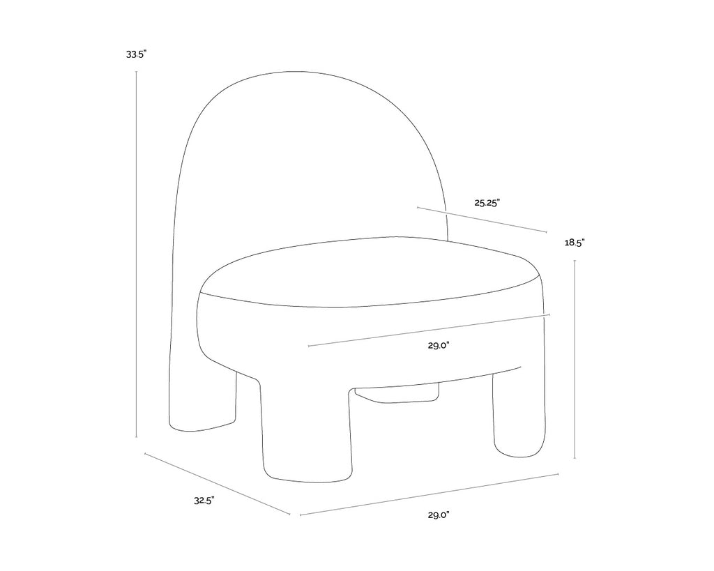 Myrtle Lounge Chair - Opera Spice