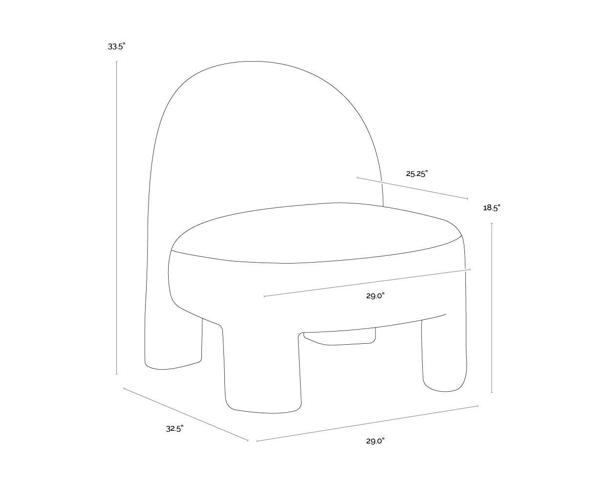 Myrtle Lounge Chair - Opera Spice