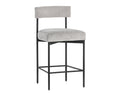 Seneca Counter Stool - Black - Polo Club Stone