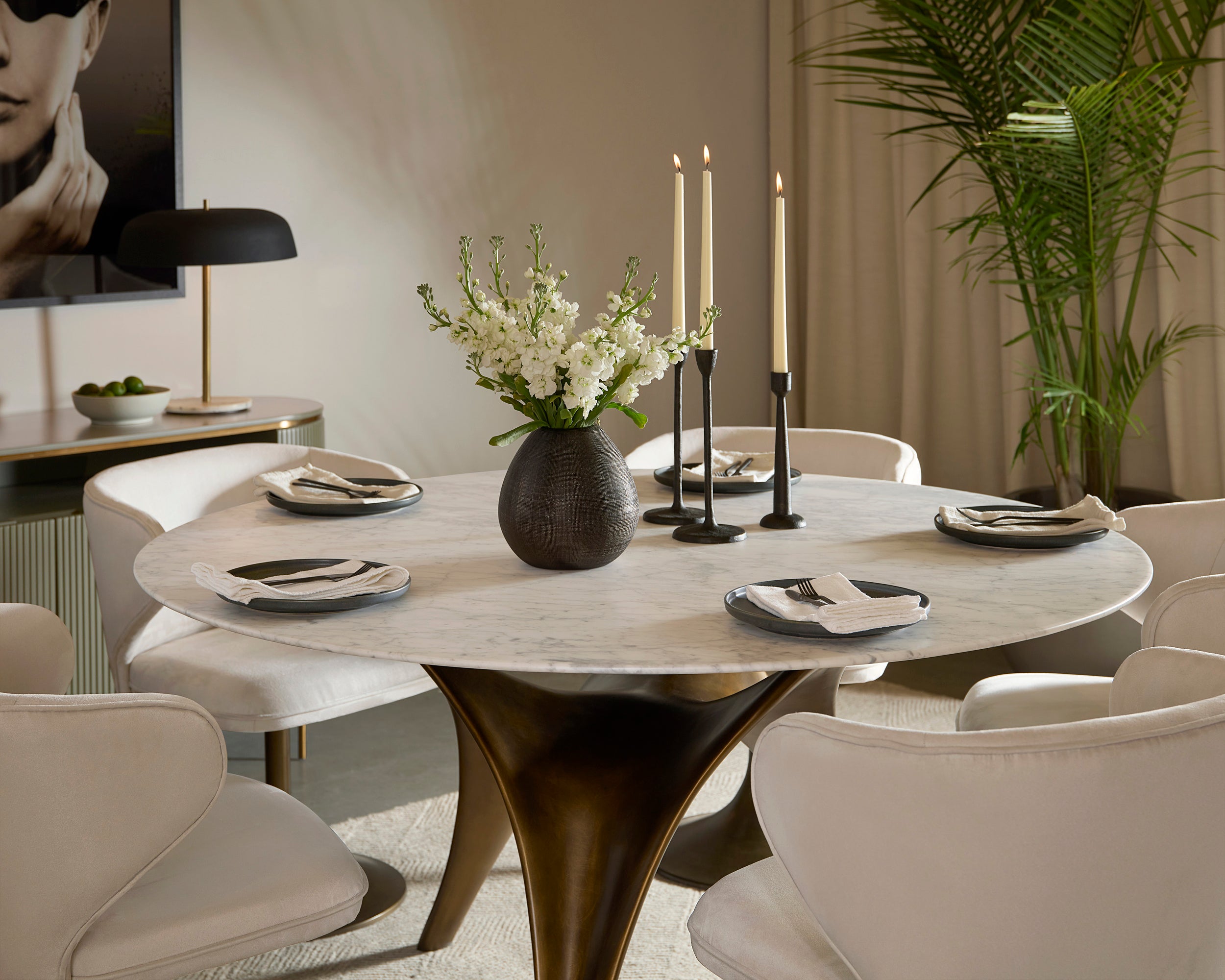 Bijon Dining Table - 59"