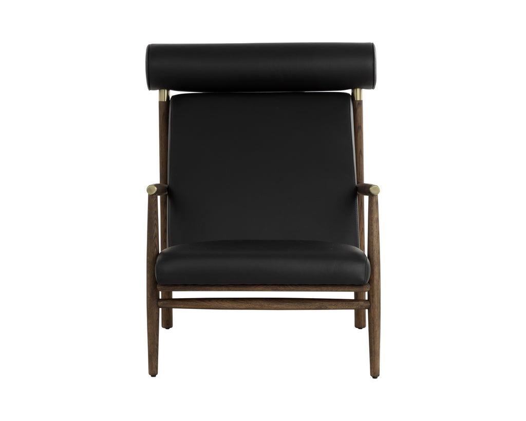 Biko Lounge Chair - Black Leather