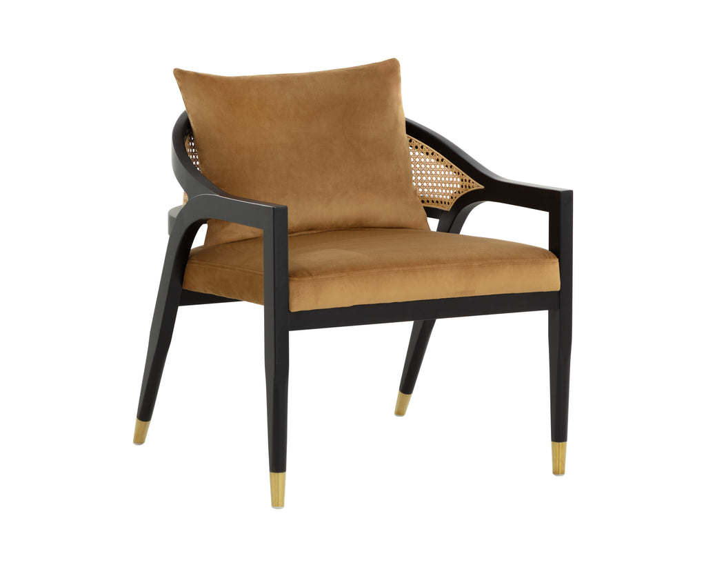 Kirsten Lounge Chair - Gold Sky