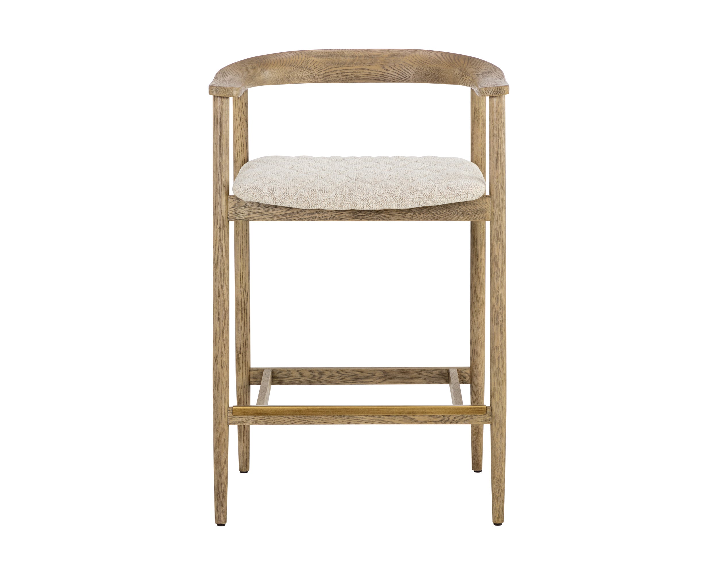 Jeremy Counter Stool - Weathered Oak - Dove Cream
