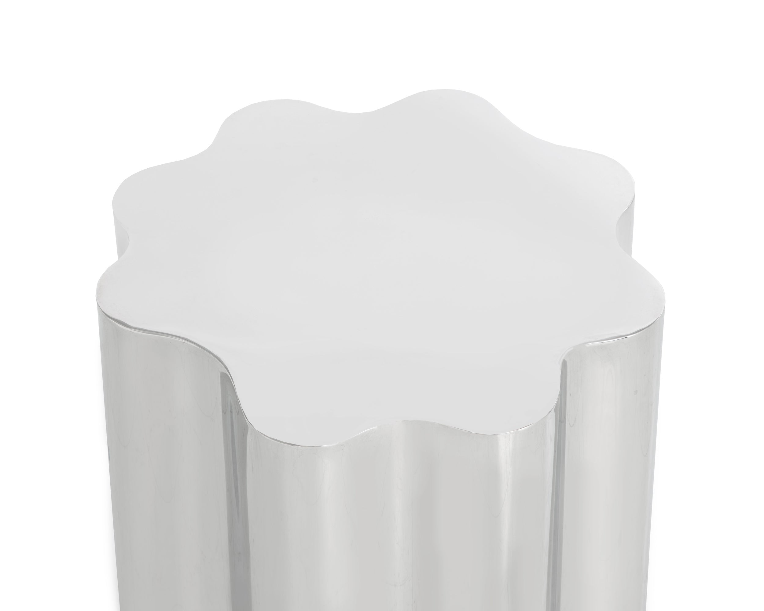 Dahlia End Table - Stainless Steel