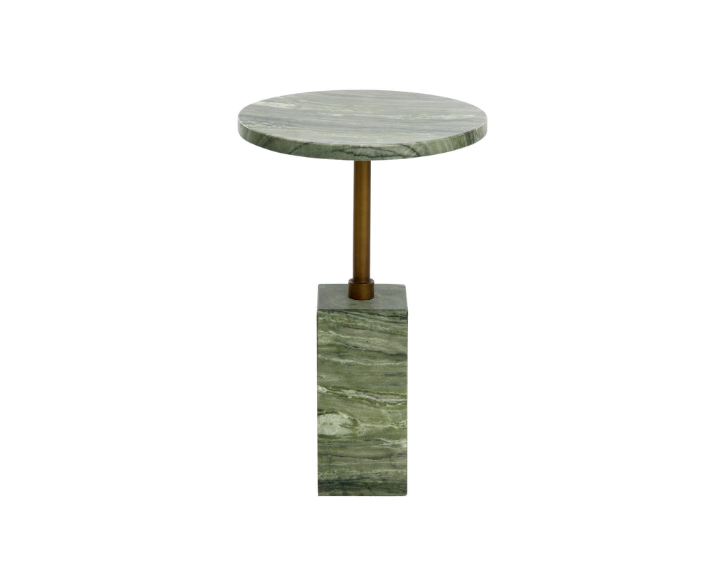 Mizani End Table - Marble Look - Sage