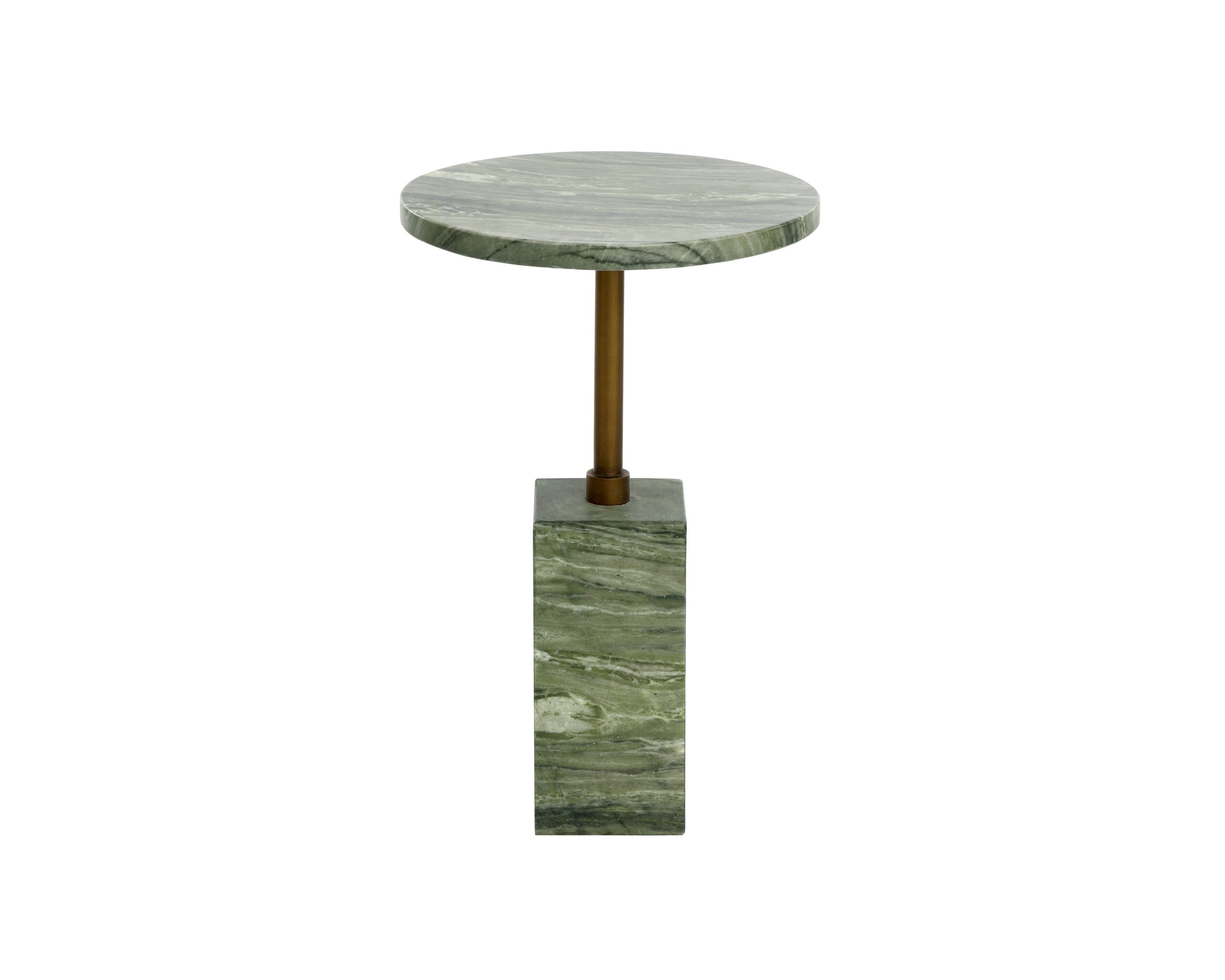 Mizani End Table - Marble Look - Sage