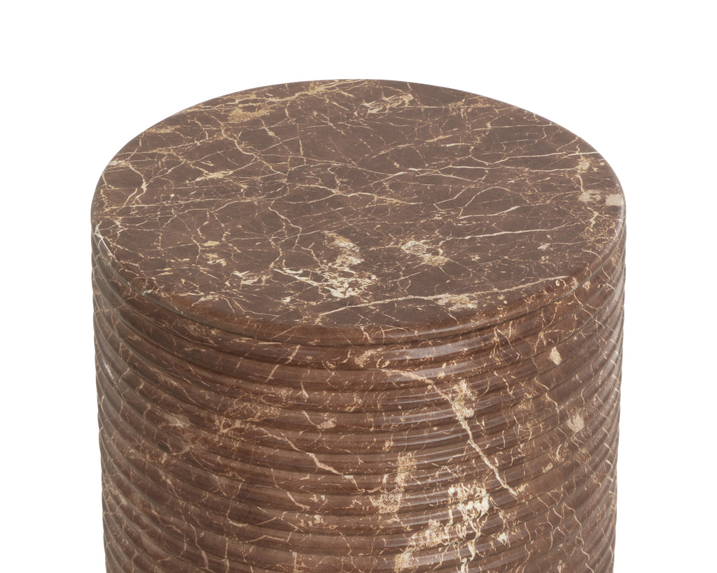 Riva Stool - Marble Look - Mocha
