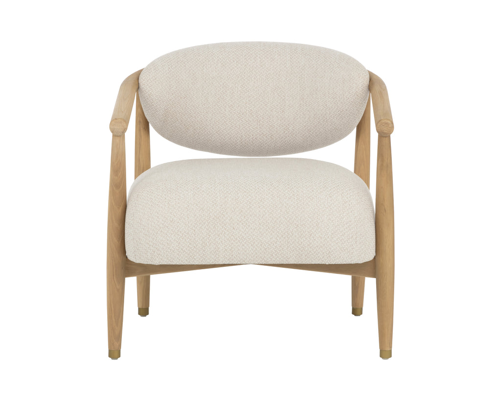 Sigrid Lounge Chair - Light Oak - Monument Oatmeal