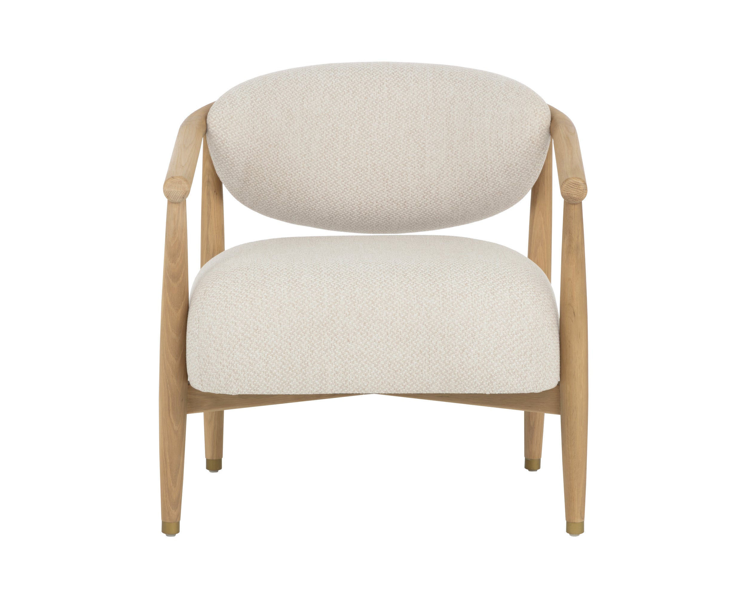 Sigrid Lounge Chair - Light Oak - Monument Oatmeal
