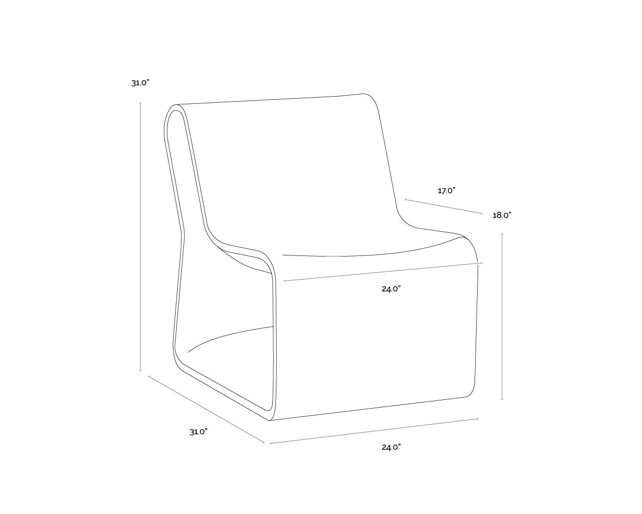 Odyssey Lounge Chair - White