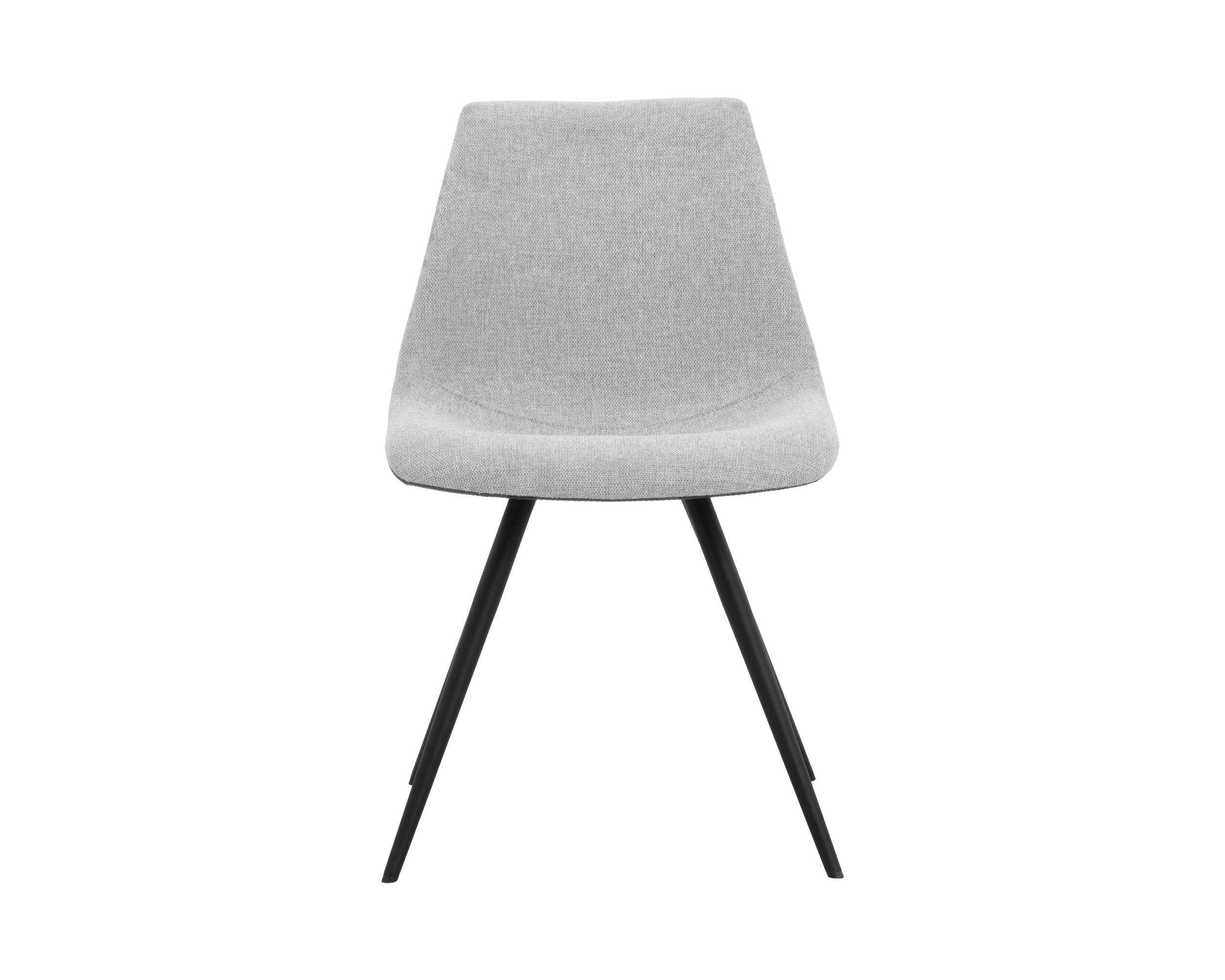 Lipa Dining Chair - Black - Belfast Heather Grey / Rosemary