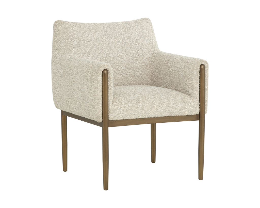 Olea Dining Armchair - Santa Cruz Oatmeal