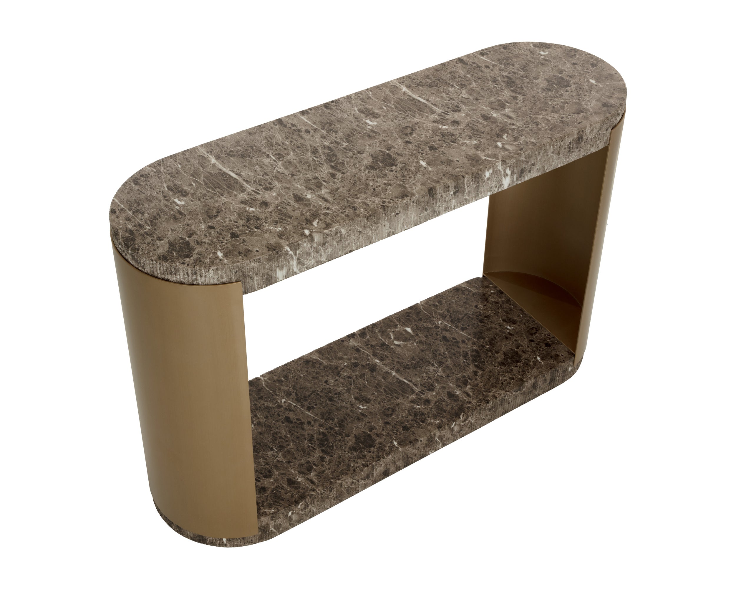 Cavette Console Table - Marble Look - Dark Emperador