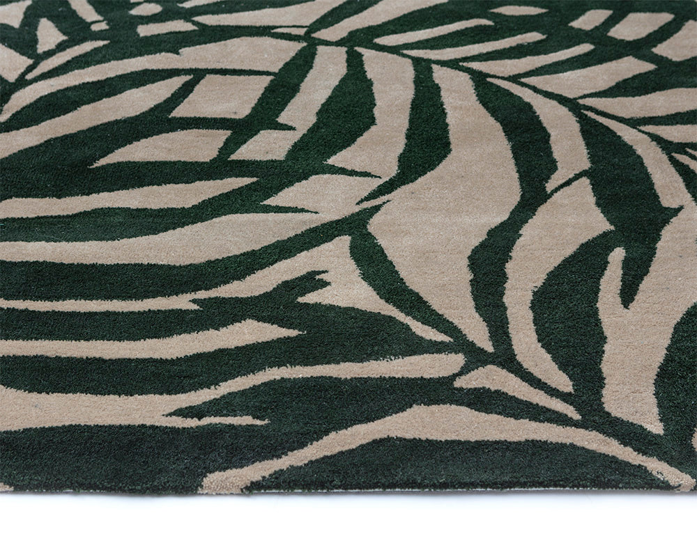 Palma Hand-Woven Rug - Green / Beige - 9' X 12'