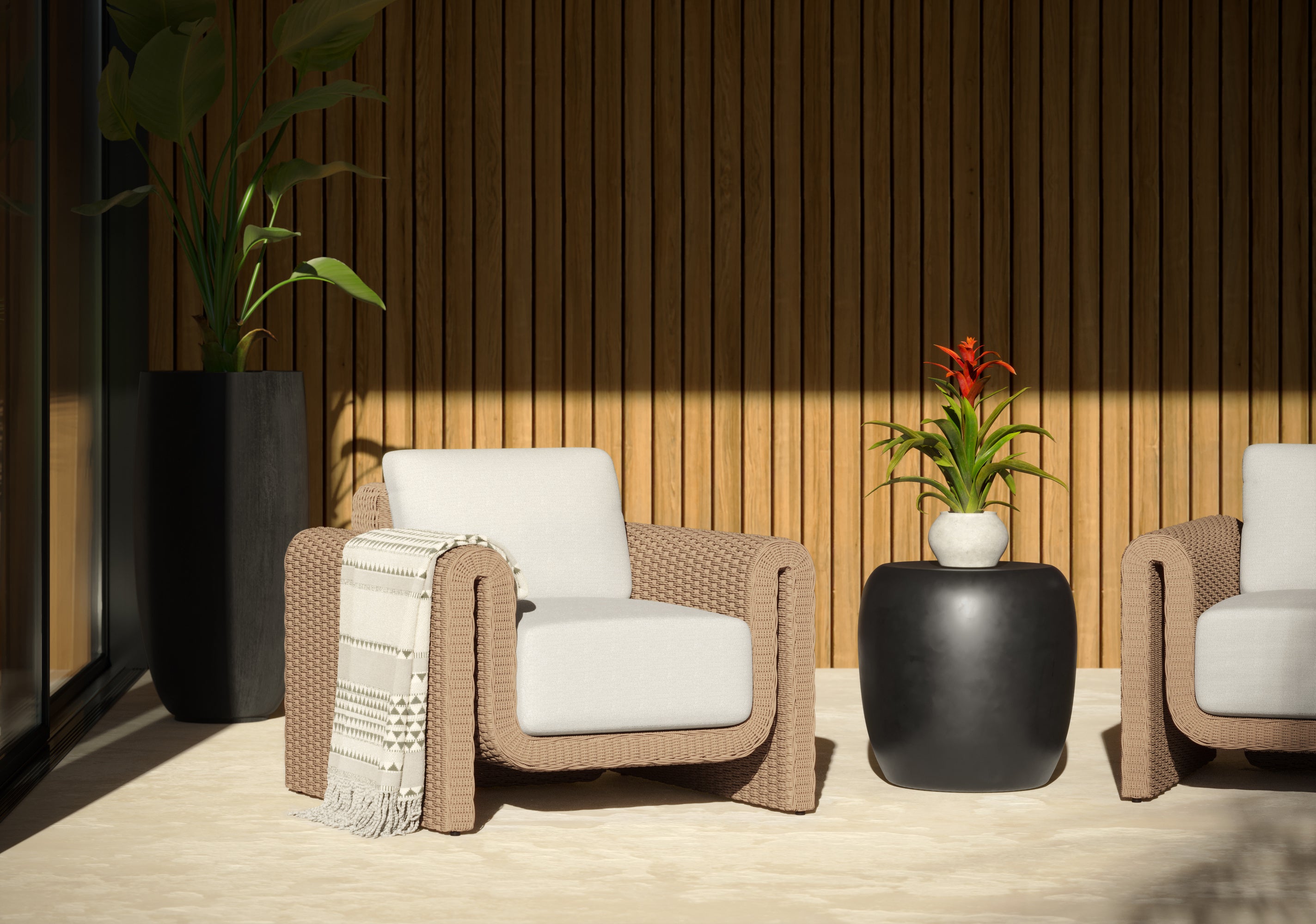 Tibi Armchair - Natural - Louis Cream