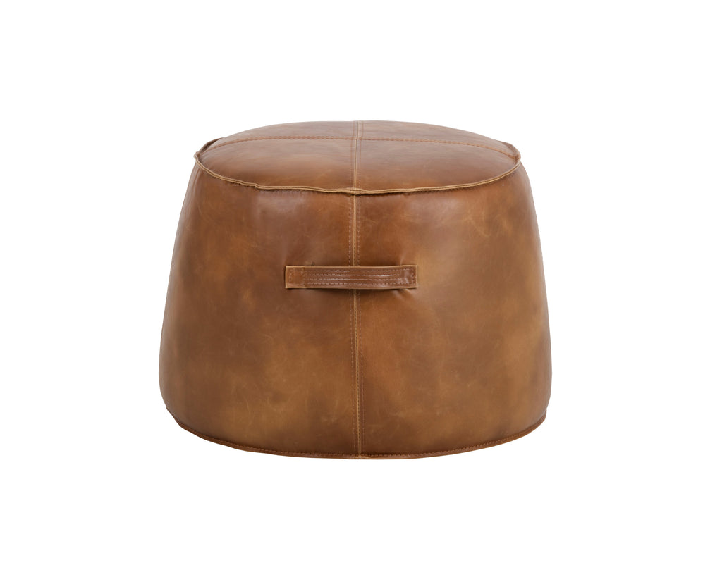 Mitchell Ottoman - Tobacco Tan