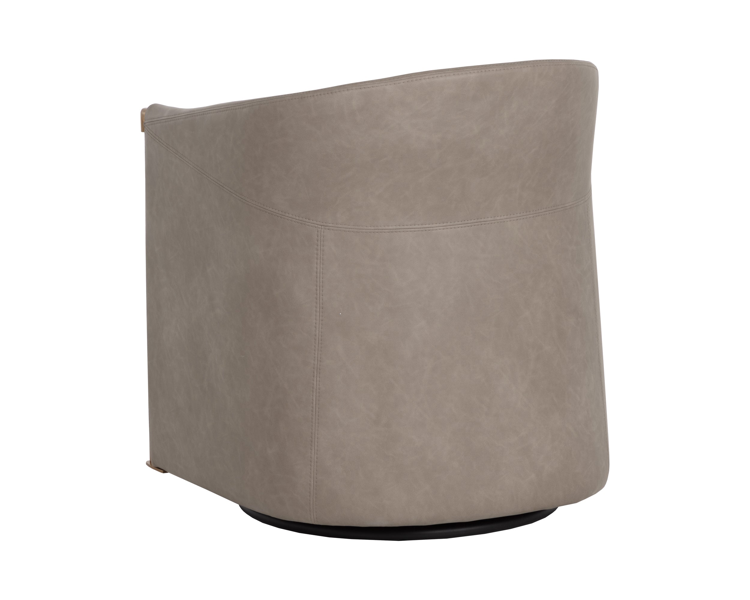 Leontine Swivel Lounge Chair - Meg Taupe / Ivanhoe Mineral