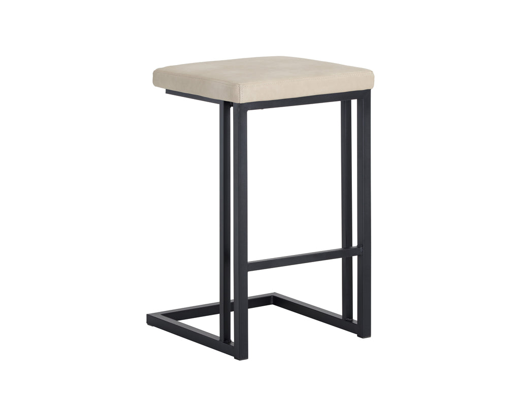 Boone Counter Stool - Black - Bravo Cream