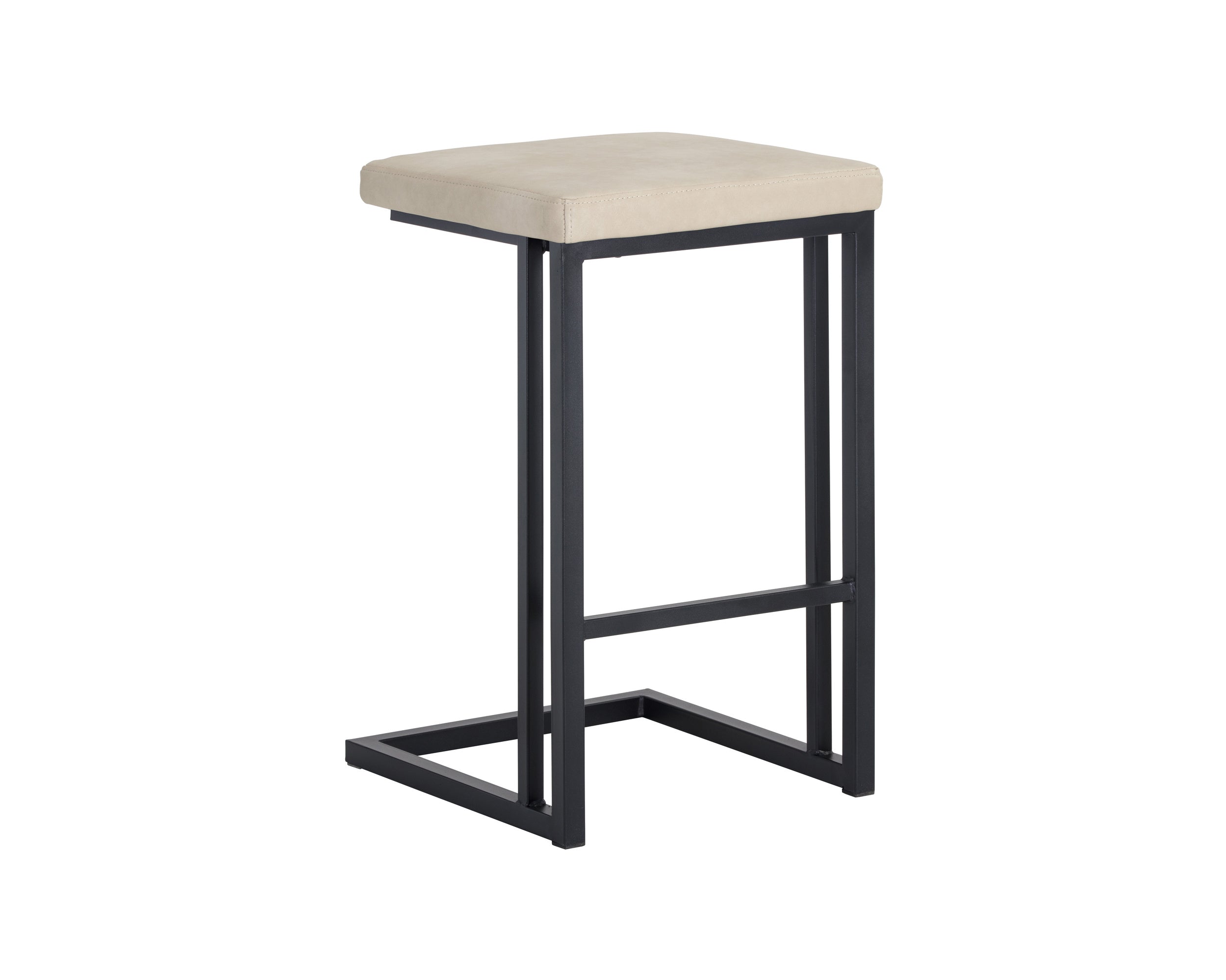 Boone Counter Stool - Black - Bravo Cream