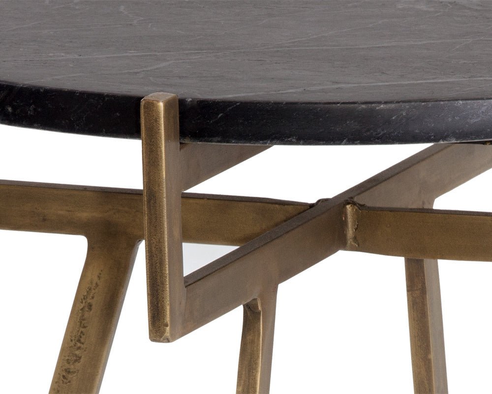 Anak End Table - Black Marble