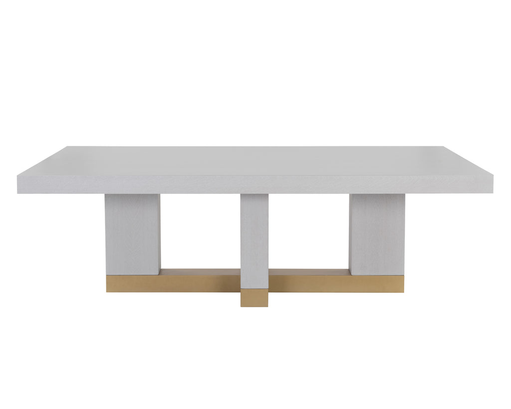 Greco Dining Table - Gauntlet Grey - 94.5"