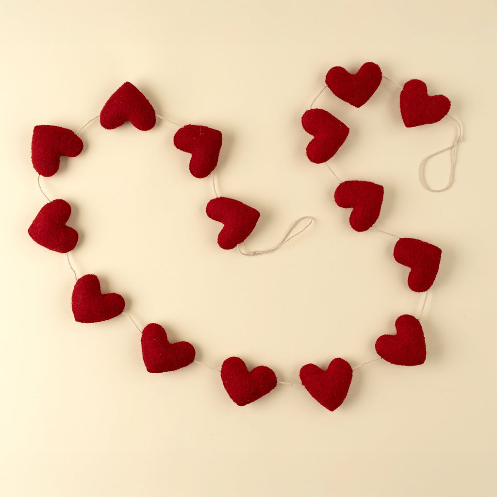 Heart Felt Garland, Red