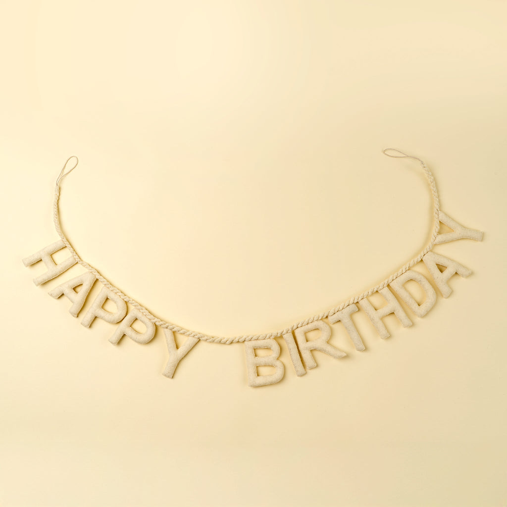 Happy Birthday Felt Garland