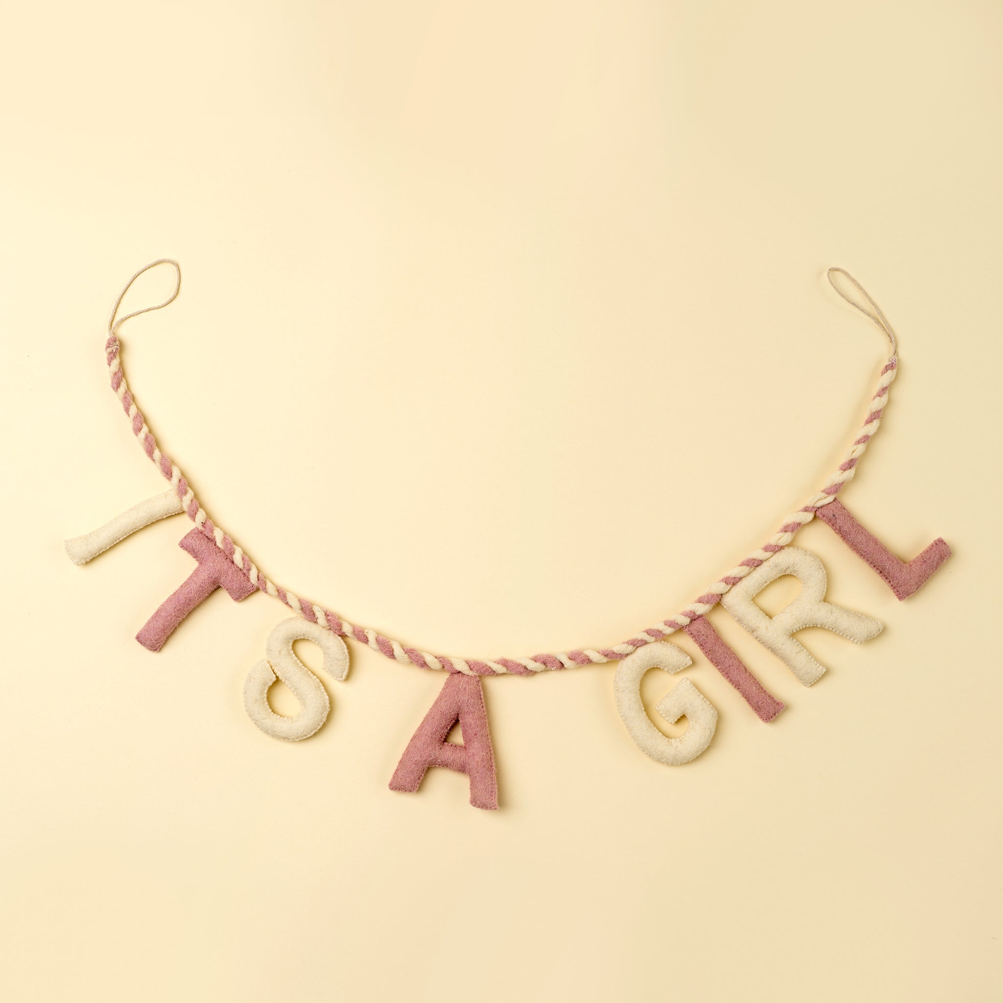 It's a Girl Felt Garland