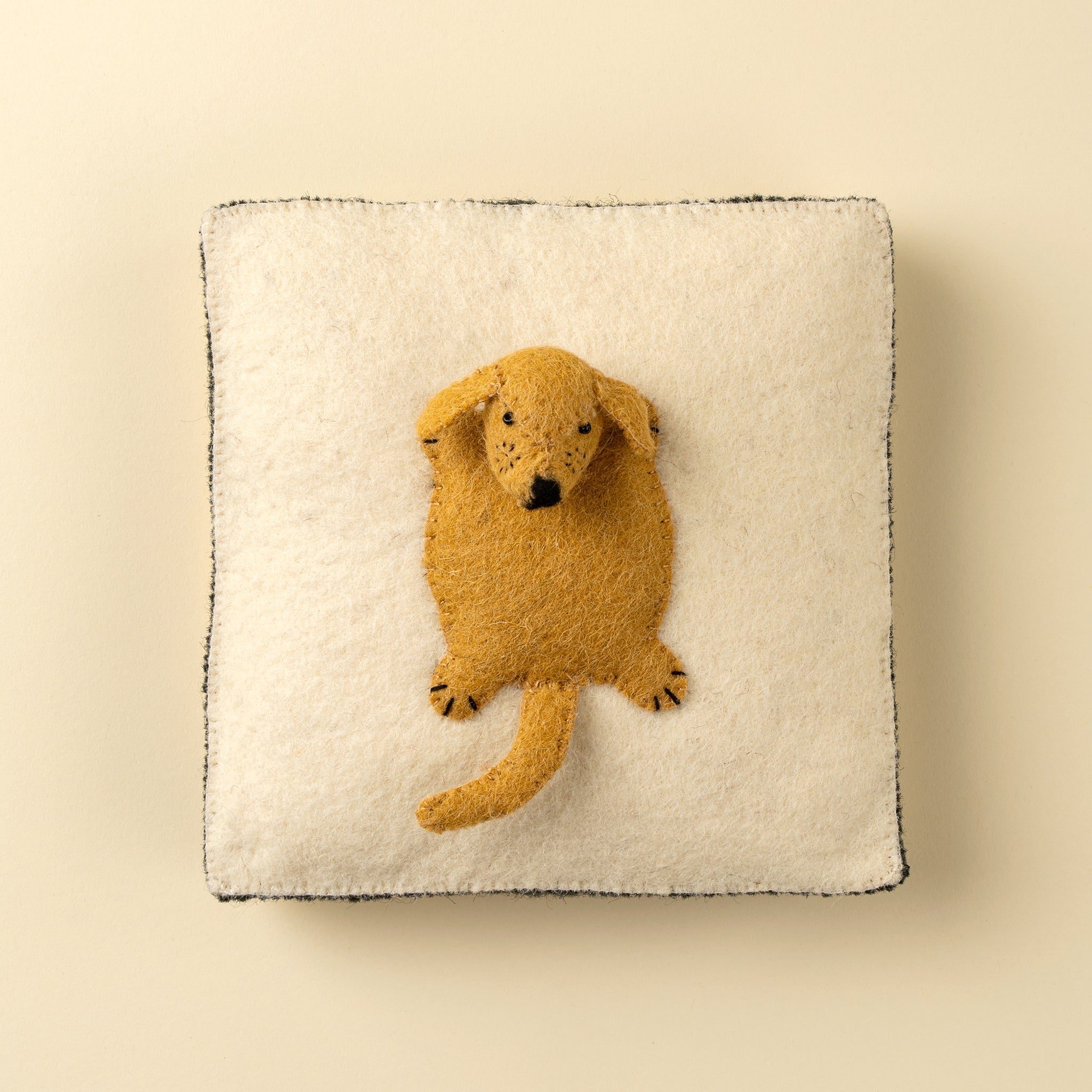 Dog Felt Wall Plaque